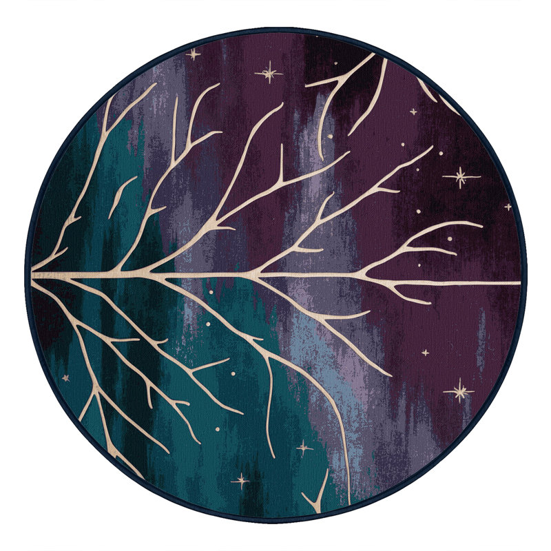 Tapis Moonlit Vines, Rond 5 pi