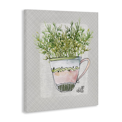 Dill Herb Mug Canvas, design by Livi Finn