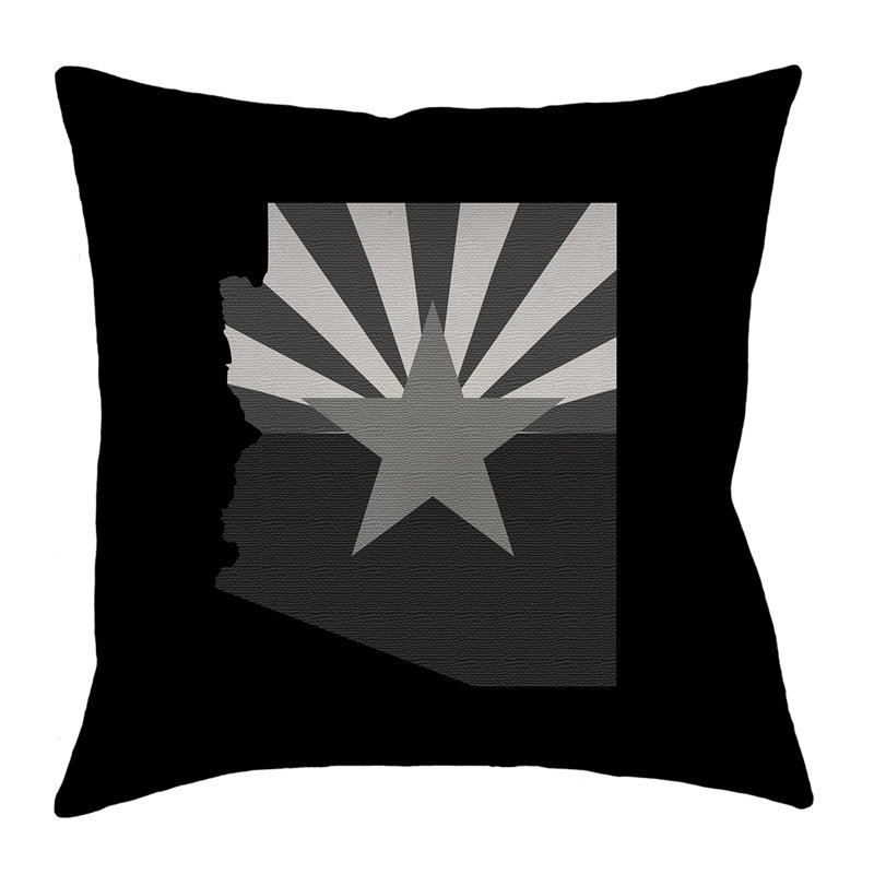 Drapeau de l’Arizona Katelyn Smith, Noir/gris, 40 po x 40 po