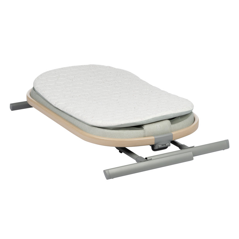 Iora Bedside Crib with Mattress, Green