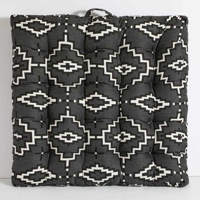 Coussin Sunbrella, Grey Geometic Shapes