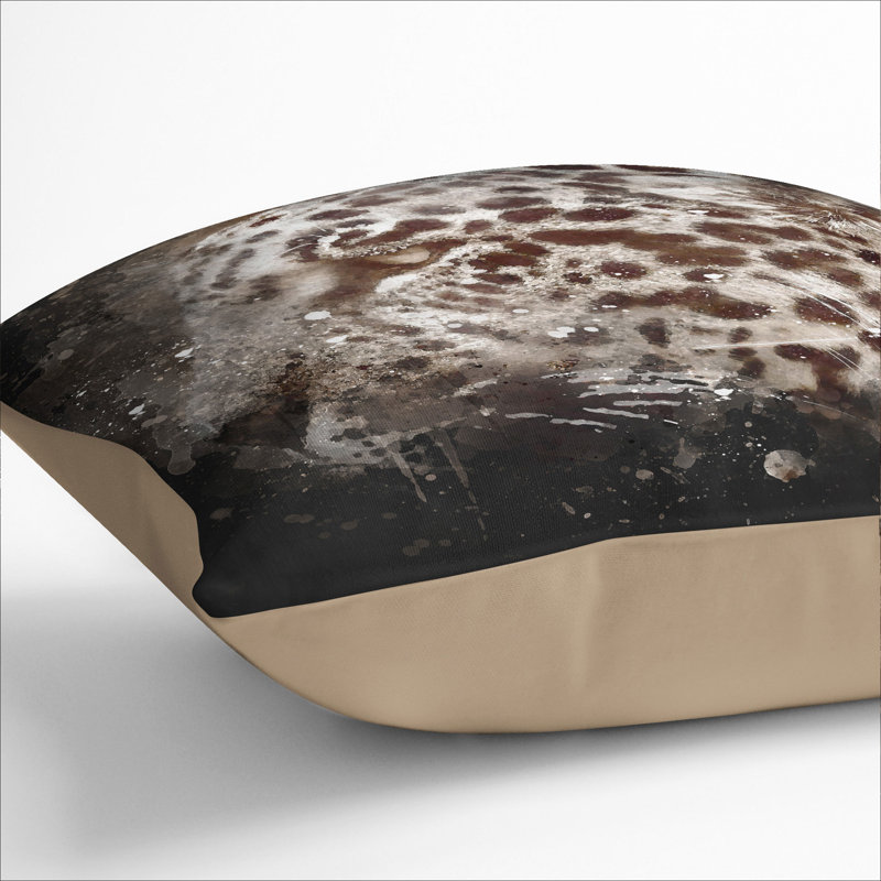 Jaguar Scatter Cushion, Stone, 40cm H x 40cm W x 15cm D