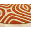 Stylish & Durable Marla Hand Tufted Wool Geometric pattern Indoor Orange Rectangle Round Area Rugs-29691851
