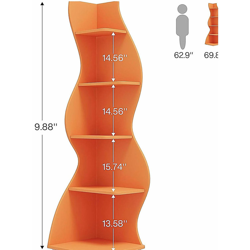 Support pour plante à 5 niveaux, Orange