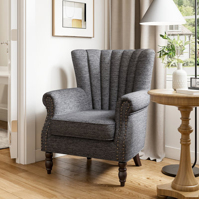 Byrne Upholstered Wingback Chair