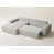 Grey White Polyester/Chenille