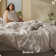 Bedsure Cotton Duvet Cover - Luxury Slub Weave 100% Cotton Duvet Cover Set with a Linen Like Textured, Easy Change Durable Bedding Set 3 Pieces