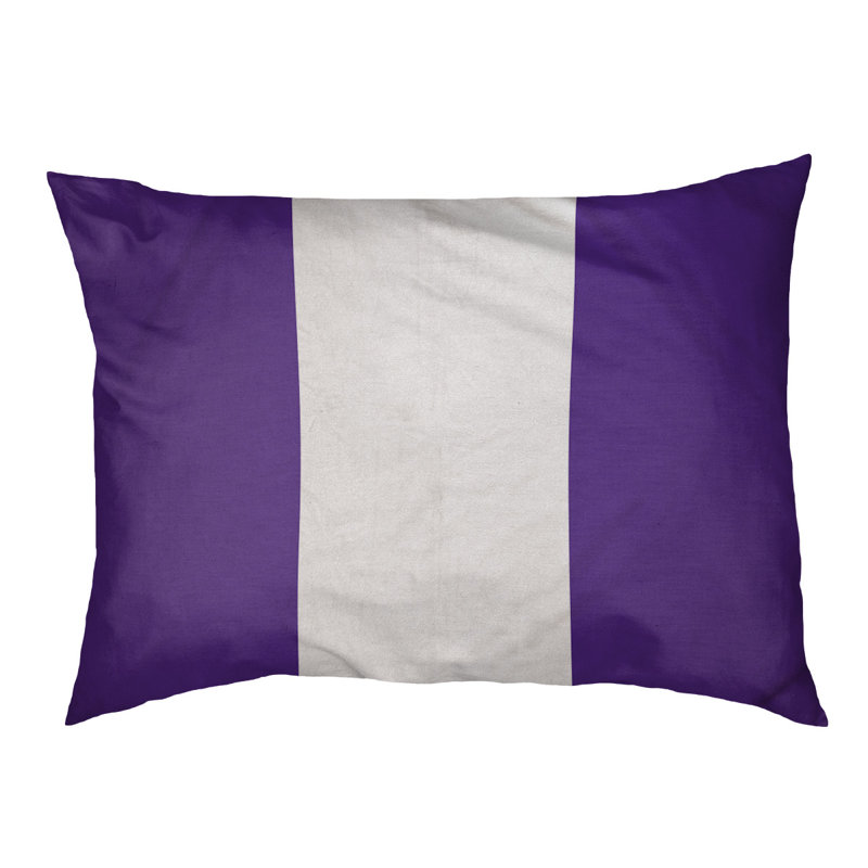 Mississippi Rebellion Striped Polyester Pet Bed, Extra Large (50" W x 40" D x 7" H), Purple