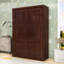 Lit escamotable en bois peu encombrant avec conception d'armoire-681827135-681827076