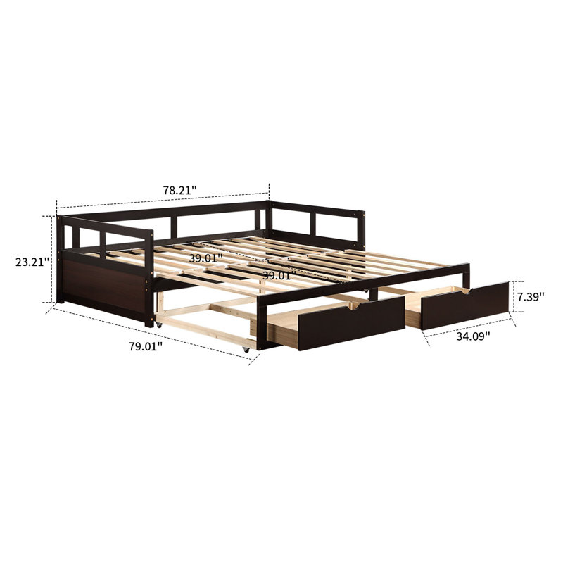 Tockington Daybed, Espresso Brown