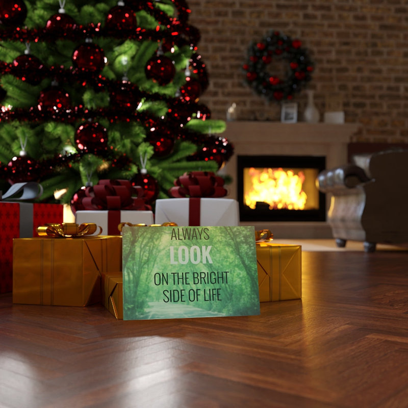 Always Look On The Bright - Wrapped Canvas Print, 30cm H x 41cm W