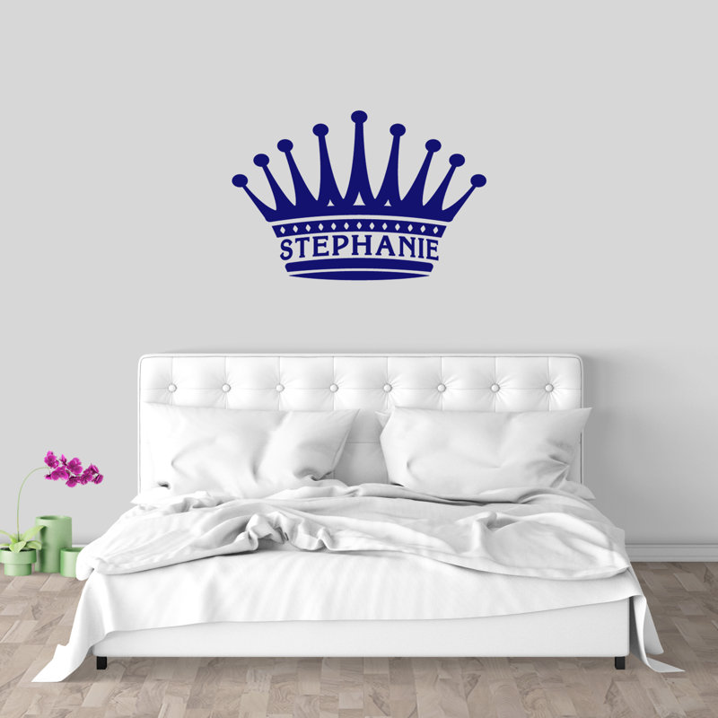 Abstract Wall Decal, Yes, Navy Blue