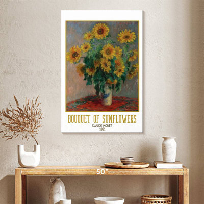 Affiche de l'exposition Bouquet de tournesols Monet