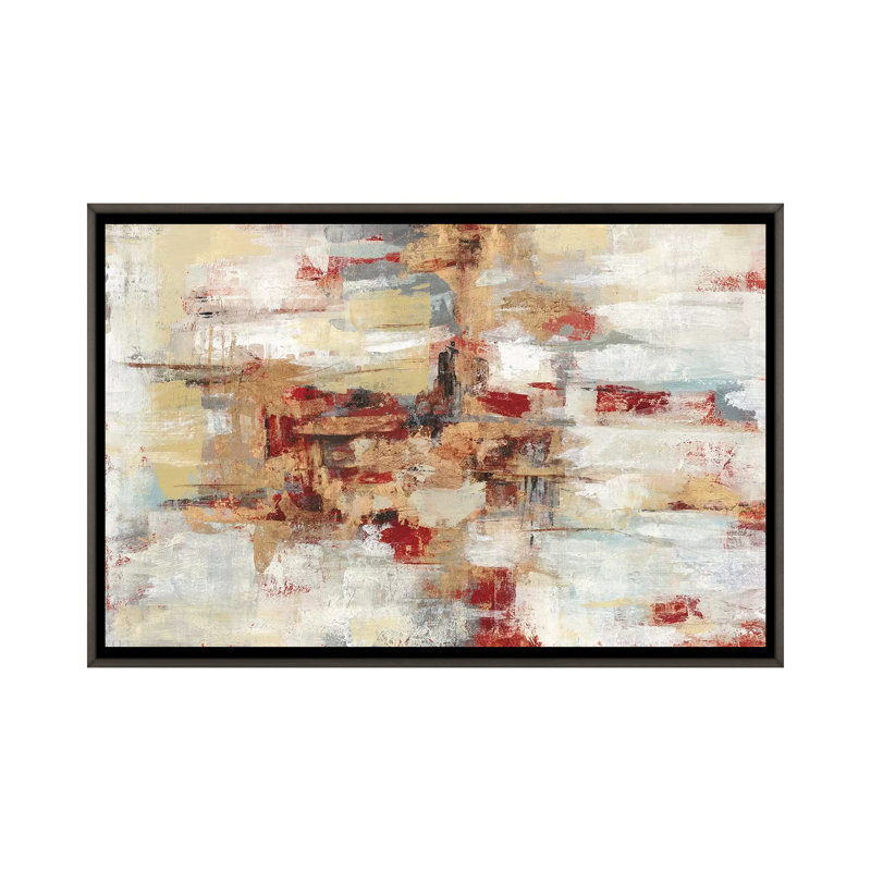 «Old Bridge Reminiscence Red» par Silvia Vassileva - reproduction d'art, Dark Rustic Wood Framed, Pas de tapis