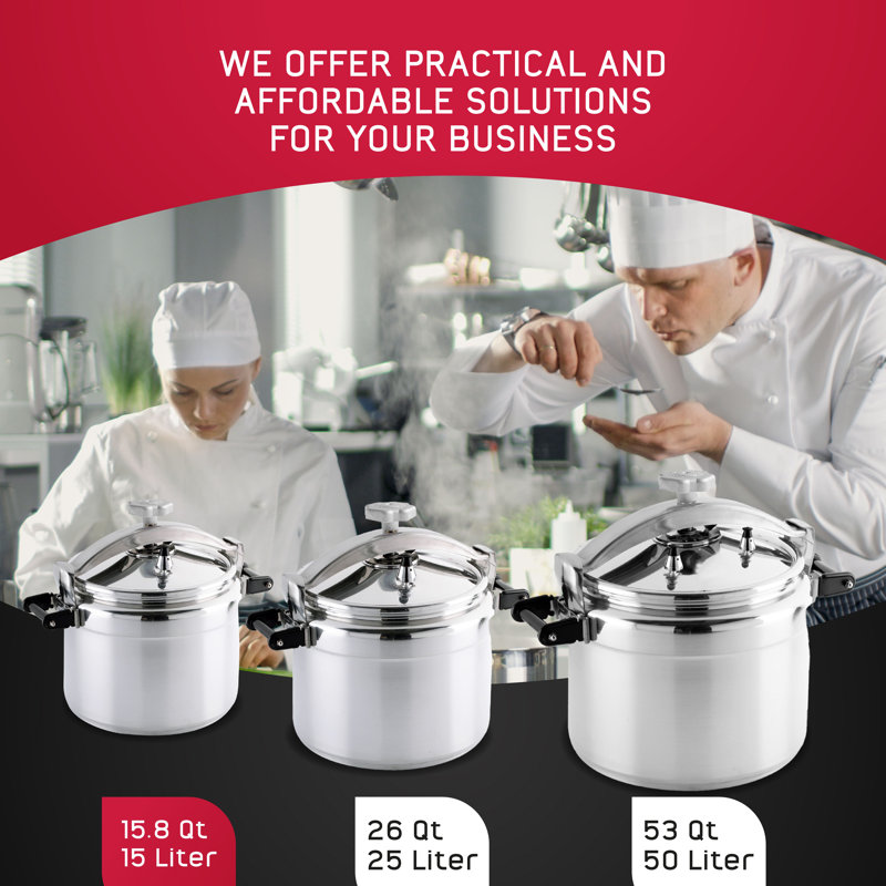 Universal 15.8 Quart Heavy-Duty Aluminum Professional Pressure Cooker