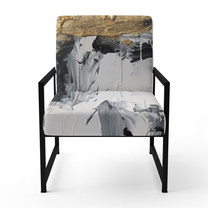 Fauteuil d'appoint Creel, Noir, noir, noir, noir