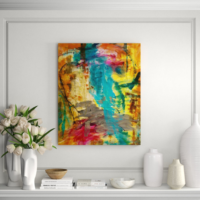 Pure Paradise Print by Ann Golumbuk, 66" H x 54" W x 1.5" D, Image Brush Gel