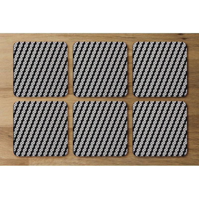 Square 6 Piece Coaster Set