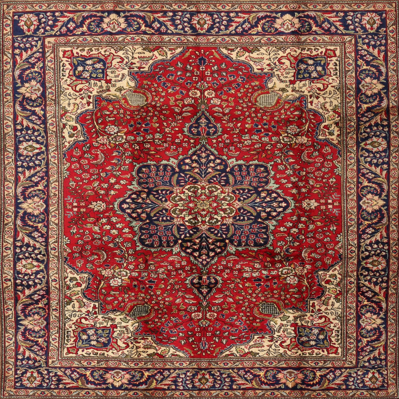Oriental Indoor Rug, Square 7'