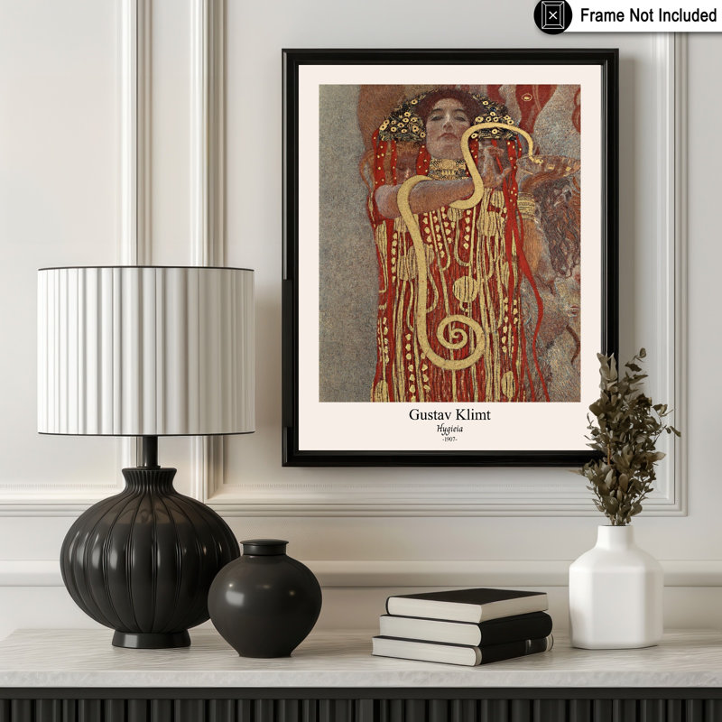 Gustav Klimt - Hygieia No4, 11"H x 14"W, Poster, Unframed