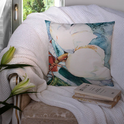 Coussin décoratif intérieur/extérieur magnolia