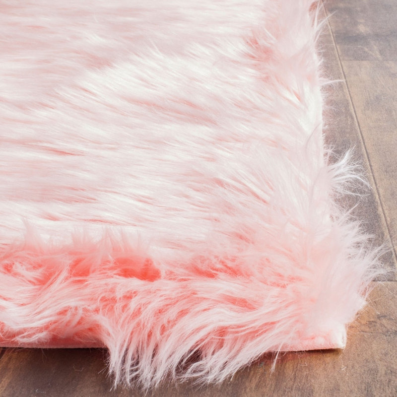 Faux Sheepskin Indoor Rug, Rectangle 3' x 4'