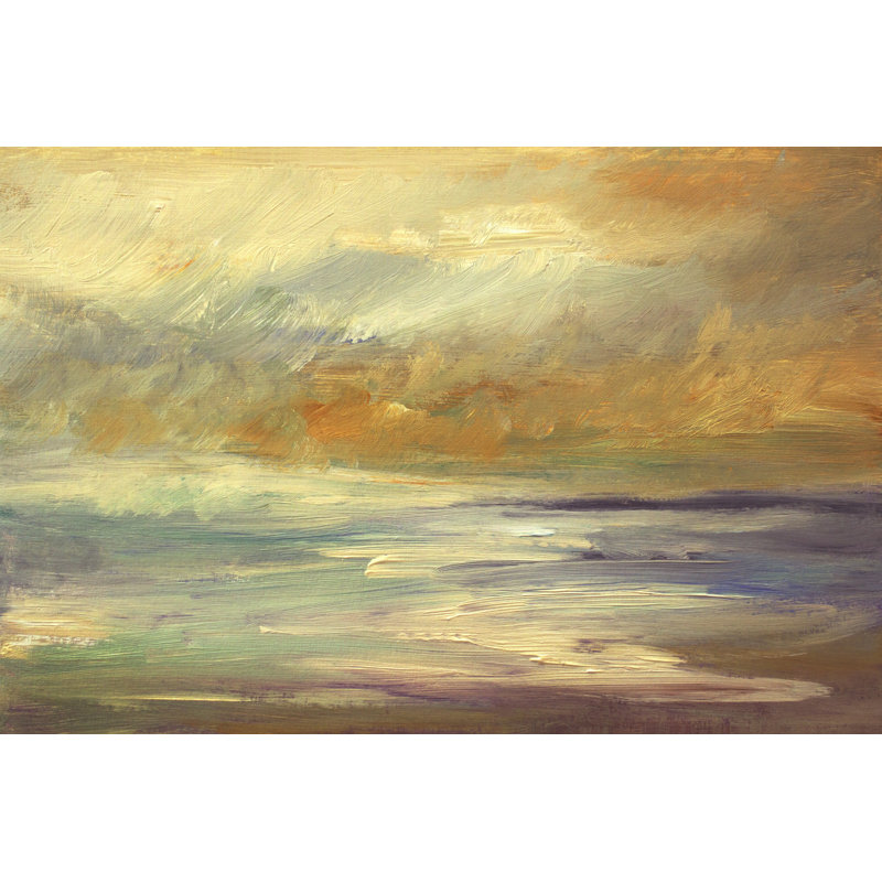Shoreline I - Wrapped Canvas Painting, 81cm H x 122cm W x 3.8cm D