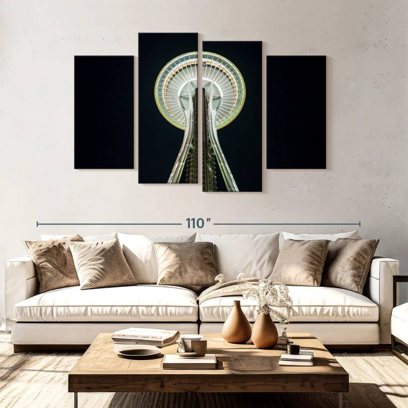 Lynelle Space Needle Tower, 54" H x 84" W