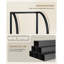 Bookcase, Narrow Bookcase Shelving Unit for Living Room, Office, Sturdy, Bedroom, Industrial -466494029-466494030