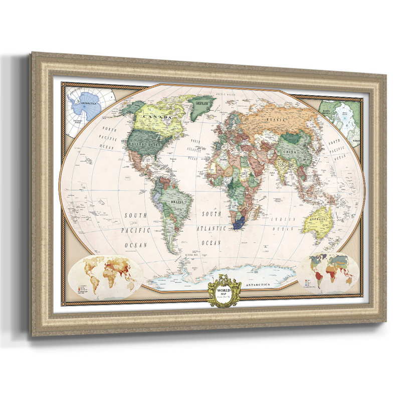 " Push Pin Map ", 26" H x 40" W x 1" D