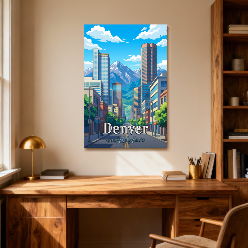 Paysages et paysages urbains Denver, H 36 po x l 24 po