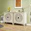 Armoire décorative creuse à 2 portes avec tablette réglable