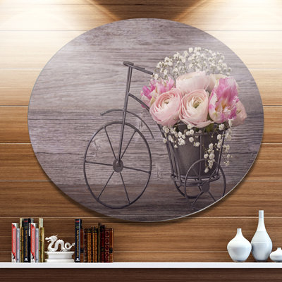 " Ranunculus Flowers On Bicycle "