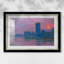 Le Parlement, coucher de soleil, 1903 - Claude Monet - Reproduction encadrée sur mesure-92645203-92645282-92645285
