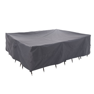 Premium Waterproof Outdoor Patio Rectangular Furniture Set Cover 108"(L)x84"(W)x31"(H), Solution Dyed Rip-Stop Fabric, 3-Year Warranty by GlenvalNY