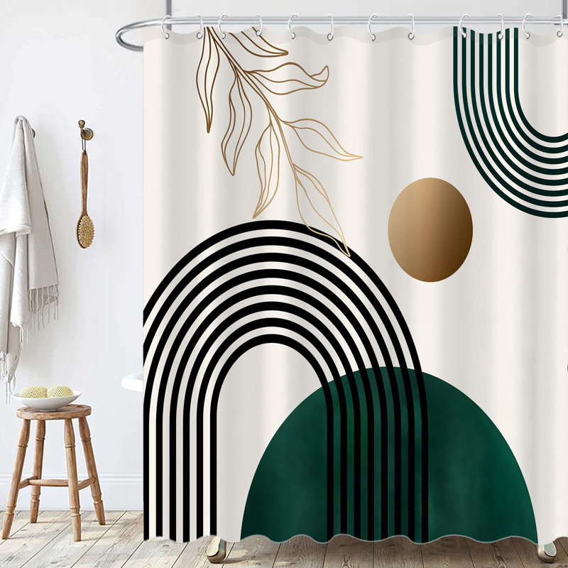 Rosietta Shower Curtain with Hooks Included