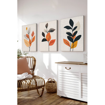 Stunning Decorative Canvas Painting Set (3 Pieces), 15.7 x 23.6 Inches Each | 100% High-Quality Canvas, Thickness: 1.2 Inches | Perfect for Living Room & Office Decor, Vibrant Colours & Modern Art Design