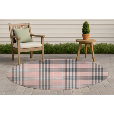 Tapis d'extérieur antidérapant à carreaux Christopher