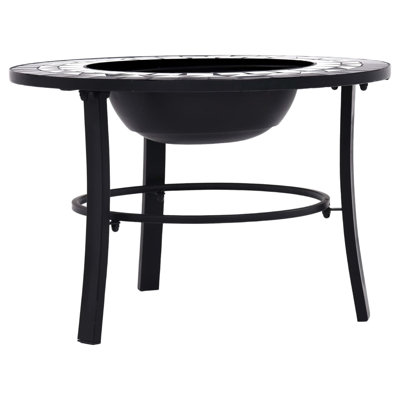 Foyer d'extérieur au feu de bois en céramique 68 cm WALPLUS