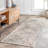 Holden Traditional Tiled Power Loom Performance Beige/Cream Rug-1672418543