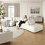 Ensemble de canapé modulaire surdimensionné de 139 po avec dossiers amovibles - Canapé-lit et canapé en chenille de luxe moderne-469820544