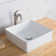 Thin ceramics Square Vessel Bathroom Sink