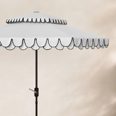 Parasol d'extérieur festonné inclinable 101 po Poppy