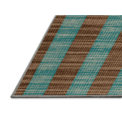 Machine Washable Botanical Area Rug