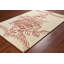 Tapis floral en laine touffeté à la main rouge profond et crème Billerica Authentic-19940095