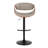 Arabelle Adjustable Faux Leather Bar Stool with Rounded T Footrest (Set of 2)-93302582-93302587