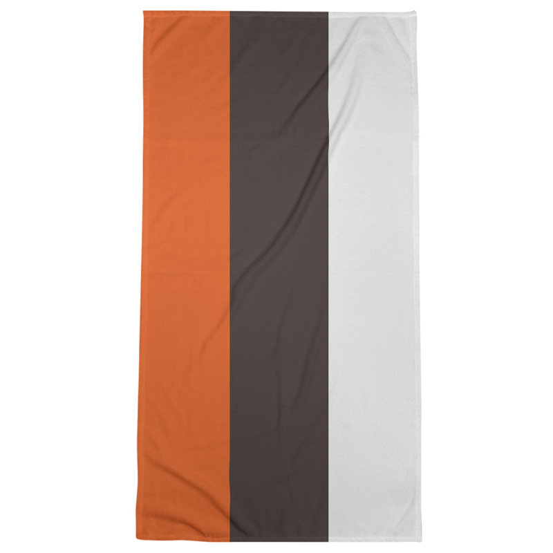 Cleveland Beach Towel, Light Orange/Brown/Off White