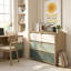 Commode contemporaine à 6 tiroirs pour chambre d'enfant de 47 po de largeur Bustillo