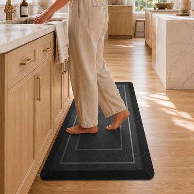 9/10"Extra Thick Anti-Fatigue Non-Slip Waterproof High Density Foam Kitchen Mat