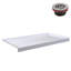 Base de douche 60 po x 36 po en alcôve en acrylique blanc brillant avec drain à gauche, drain inclus-115223880